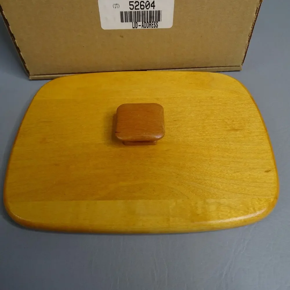 Longaberger Woodcrafts Address Lid #52604 NEW
